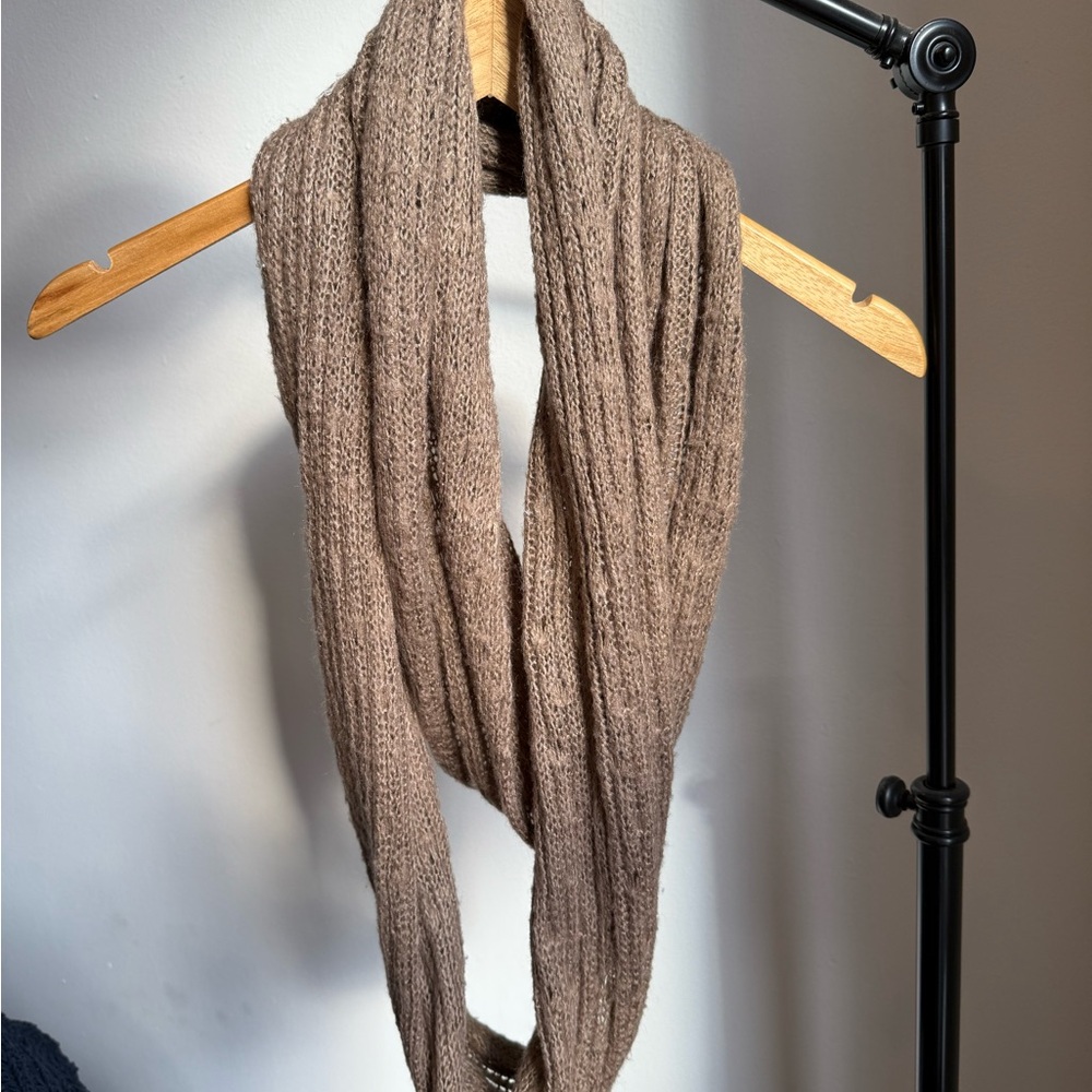 Cozy Brown Knit Scarf